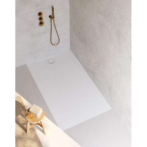 Riho Nuvia Douchevloer - 180x100cm - antibacterieel - purite - white matt SW1585165