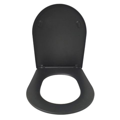 Wiesbaden Shade Slim toiletzitting - softclose en quickrelease - mat zwart SW385135