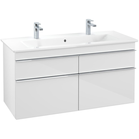 Villeroy & Boch venticello wastafelonderkast - 115.3x59cm 4x lade - glans wit GA42623