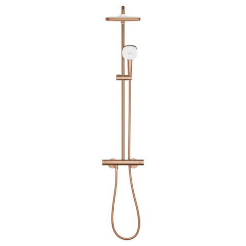 GROHE Tempesta 250 Cube doucheset - 8.0 l/min - geborsteld warm sunset (koper) SW1587944