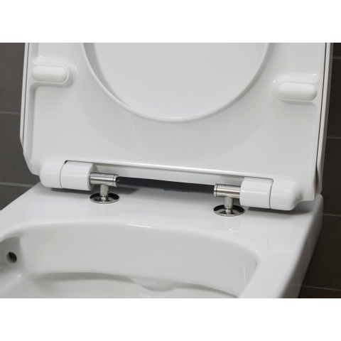 Duravit Durastyle WC suspendu à fond creux sans bride avec abattant softclose blanc SW68313