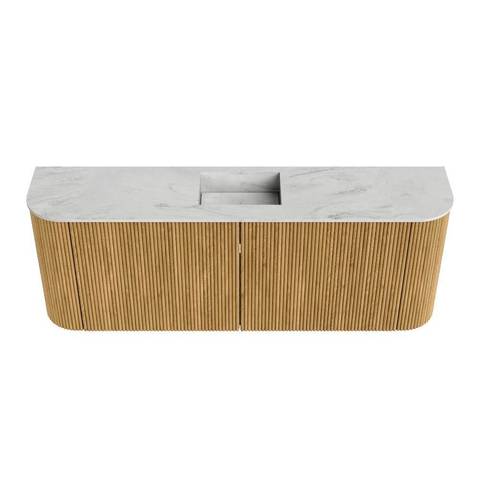 Mondiaz JOYA-DLUX 113.2cm toiletmeubel - ronding links en rechts kleur Oak - Wastafel FAYE positie Midden 1 kraangat kleur Opalo. SW1422157