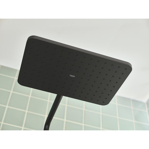 GroheVitalio Joy+douchesysteem met hoofddouche en handdouche350x230mmMat Zwart SW1590078