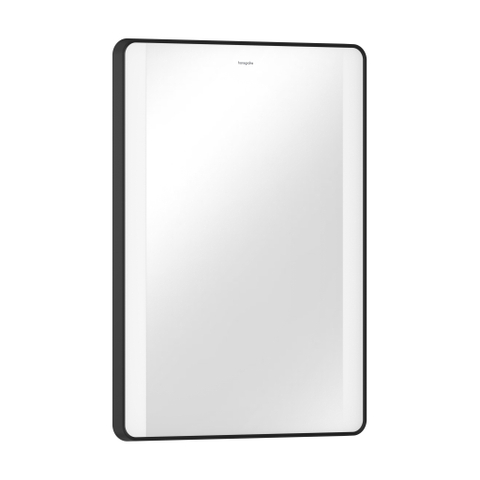 Hansgrohe Xarita Lite Q Spiegel - 50x70cm - led verlichting - Verticaal - wandschakelaar - mat zwart SW1164991