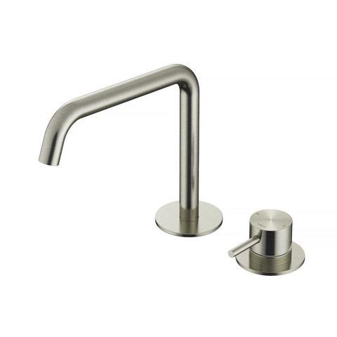 Hotbath Archie Wastafelmengkraan - 2 gats - zonder waste IX RVS316 - geborsteld RVS SW798801