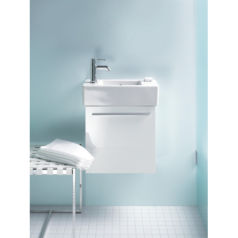 Duravit Vero Fontein - zonder kraangat - met overloop - 50x25cm kraangat doortikbaar links en rechts - met wondergliss - wit 0291344