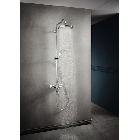 Axor Montreux ensemble de douche pluie apparent – thermostatique – douche de tête Ø 24 cm – douchette – chrome brillant SW95087