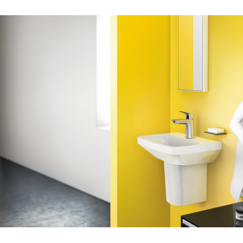 Hansgrohe Logis 1 greeps wastafelkraan - 100 met afvoerplug - hoogglans chroom 0605652