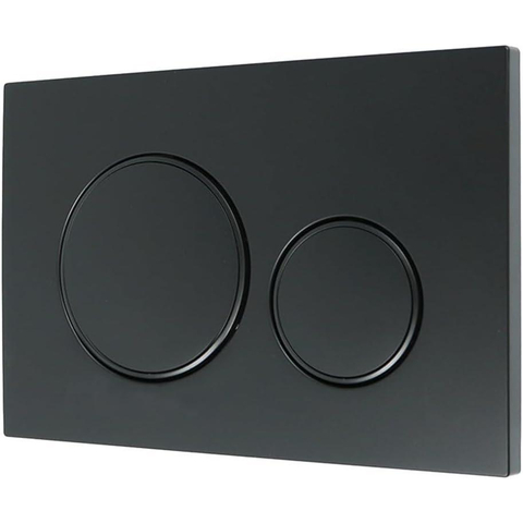 Geberit Sigma20 bedieningsplaat - 2-toets spoeling - rond - dualflush - mat zwart SW420200
