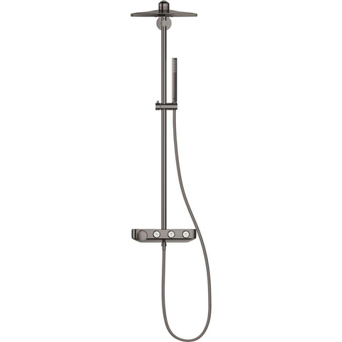 Grohe Euphoria SmartControl Cube Regendoucheset Opbouw - hoofddouche 31cm - hannddouche staaf - hard graphite (antraciet) SW484613