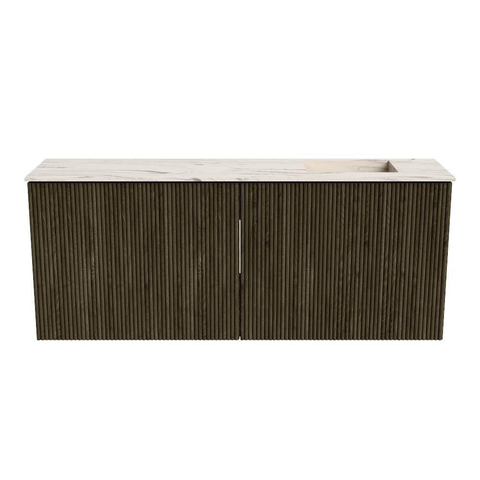 Mondiaz JOYA-DLUX 100cm toiletmeubel - kleur Shadow - Wastafel FAYE positie Rechts 1 kraangat kleur Nata. SW1424982