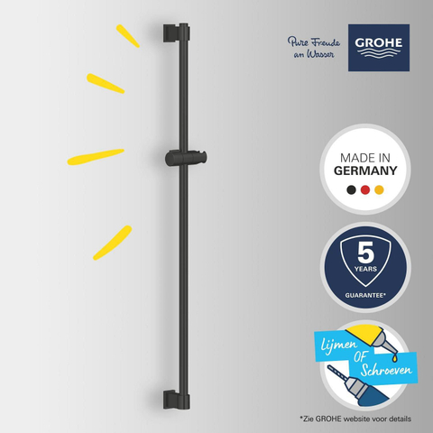 Grohe Vitalio Universal Glijstang - 90cm - matte black (mat zwart) SW1126585