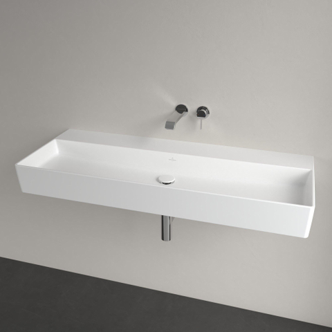 Villeroy & Boch memento 2.0 wastafel - 1200x470mm - Stone White (mat wit) SW479702