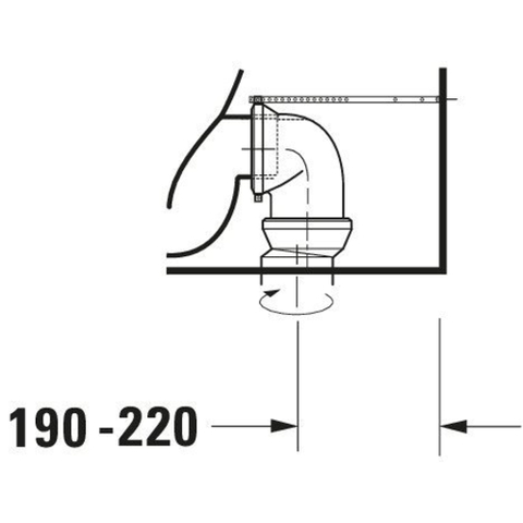 Duravit Starck 3 Duoblokpot - diepspoel PK Big - zonder reservoir - 42x74cm - wit 0290473