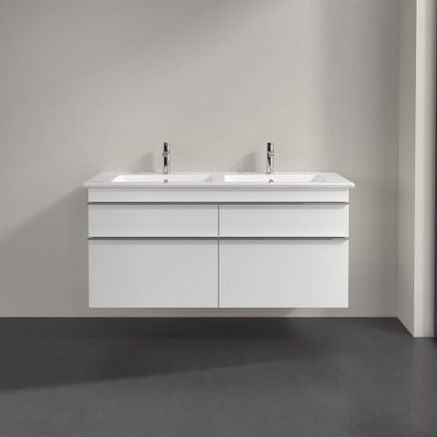 Villeroy & Boch venticello wastafelonderkast - 125.3x59cm 4x lade - mat wit GA43717