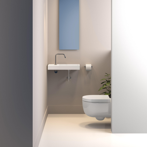 Clou Mini Wash Me lave-mains 56x24cm trou de robinet à gauche Céramique Blanc SW9375