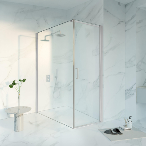 Fortifura Galeria Douchecabine - 70x160x200 - Profiel veiligheidsglas - antikalk - hoogglans chroom SW1446149