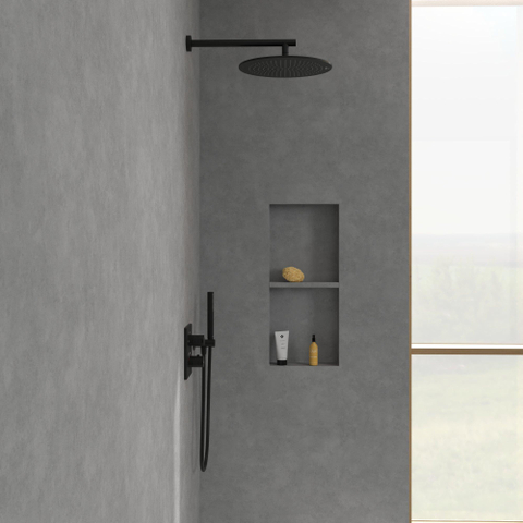 Villeroy & Boch Universal Showers regendouche - 35cm rond - mat zwart SW974351