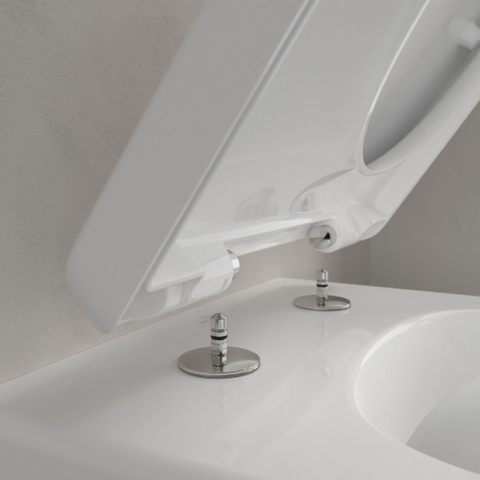 Villeroy & Boch Subway 2.0 closetzitting Comfort - met deksel - met quick release - met softclose - quickrelease - White Alpine (glans wit) 1025460