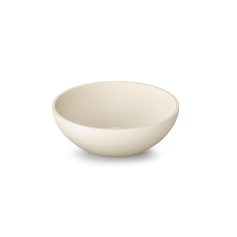 Zeza Element Waskom - 41x41x14cm - solid surface - mat crème (beige) SW1440417