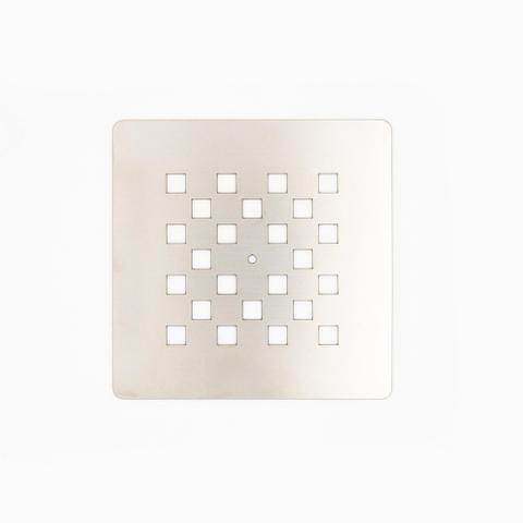 Fortifura Galeria Afvoerrooster - 13x13x1cm - PVD - geborsteld RVS SW543420