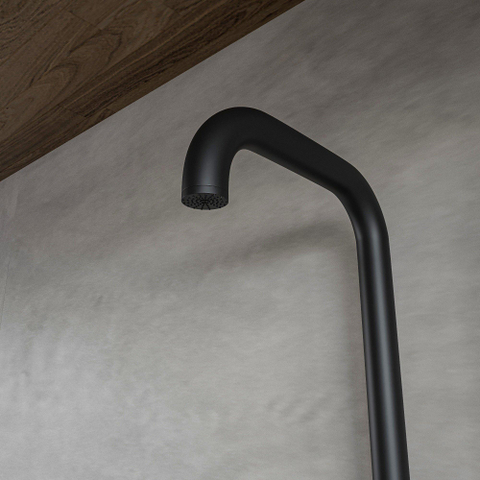 Fortifura Outdoor Original Vrijstaande Buitendouche - RVS 316 - handdouche - mat zwart TWEEDEKANS OUT13037