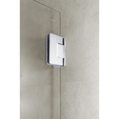 Fortifura Galeria Douchecabine - 140x80x200cm - scharnieren - deurgreep - vlak - gesatineerd veiligheidsglas - hoogglans chroom SW1222281