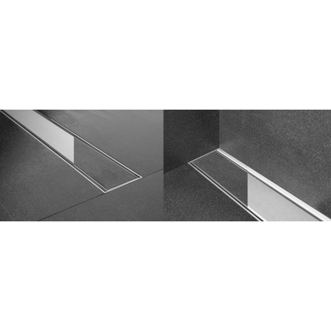 Easy Drain Multi TAF afvoergoot enkele plaat 120cm met Zero design rooster RVS 2301826