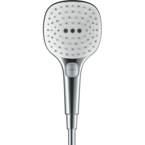 Hansgrohe Raindance Select E - select - 120 - ecosmart - 3jet - handdouche - hoogglans chroom 0450697