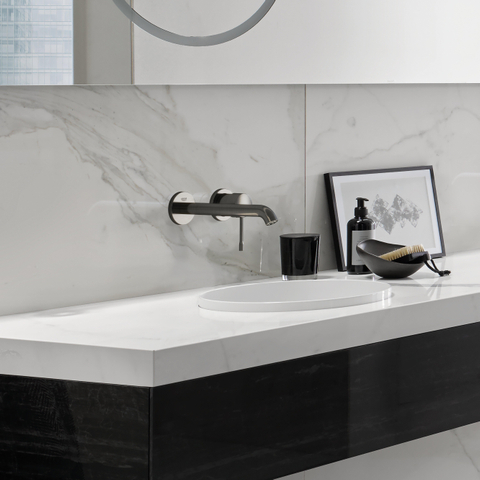GROHE Essence New Mitigeur de lavabo encastré - bec 18,3 cm - taille M - brushed hard graphite SW97505