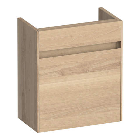 BRAUER Inspire meuble sous-lavabo pour fontaine - 40x45x22cm - porte pivotant à gauche - sans poignée - chêne naturel à lamelles SW1199049