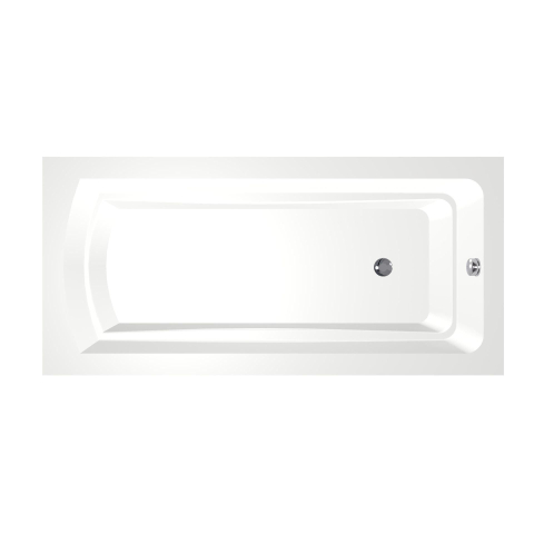 Xenz Bodysize Baignoire îlot - 190x90x48 - bonde extrémité - acrylique - blanc SW103430