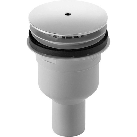 Duravit Douchebakafvoer verticaal - voor douchebak - met gat - 90mm - hoogglans chroom 0313510