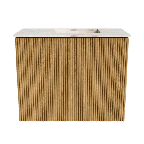 Mondiaz JOYA-DLUX Meuble de toilette 50cm - couleur Oak - Lavabo FAYE position Droite Sans trou de robinet couleur Frappe SW1421926
