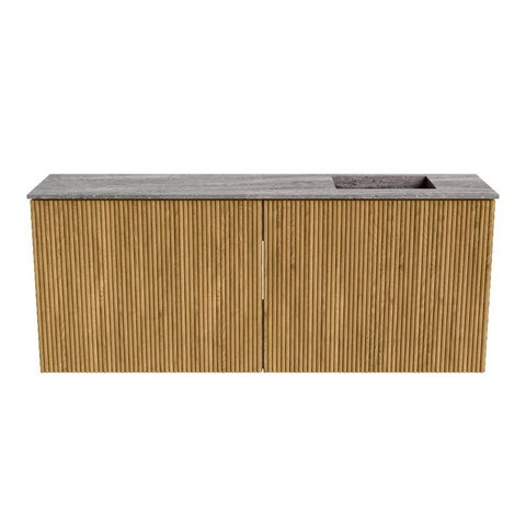 Mondiaz JOYA-DLUX 100cm toiletmeubel - kleur Oak - Wastafel FAYE positie Rechts 1 kraangat kleur Oza. SW1424104