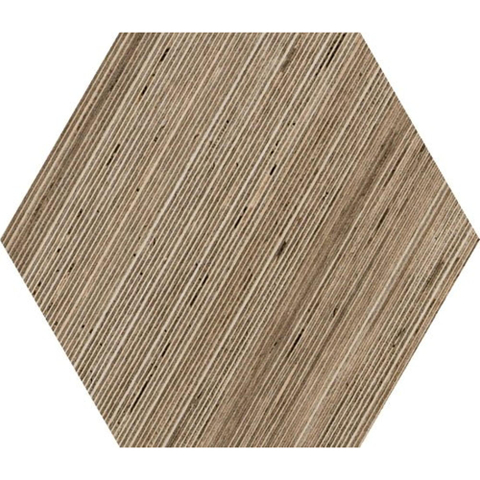 Ceralto Patterna Decor Carrelage de sol et mural hexagone 24x28cm 10mm R10 grès cérame Tortora SW497271