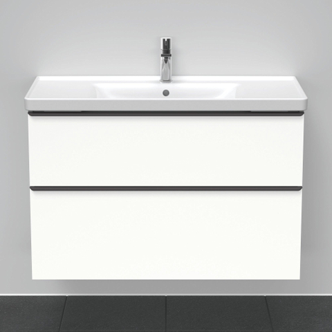 Duravit D-neo Meubelset - met wastafelonderbouwkast - met 2 laden - met softclose - 100x20x48cm - inclusief wastafel - mat wit SW641973