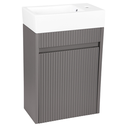 Differnz Hura Lavabo compact - 40x22x11,5cm - céramique - blanc SW1236900