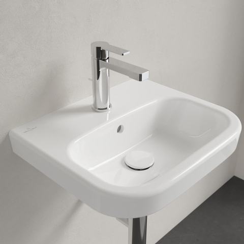 Villeroy & Boch Architectura fontein - 45x38cm - met kraangat - met overloop - White Alpine (glans wit) 1025280