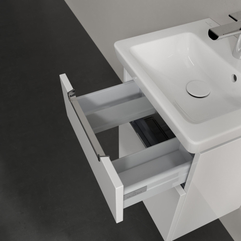 Villeroy & Boch Subway 2.0 wastafelonderkast - 44x59cm - 2 lades - glans wit SW479713