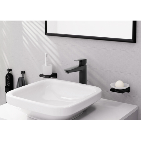 Hansgrohe AddStoris Q handdoekhaak enkel - mat zwart SW651064