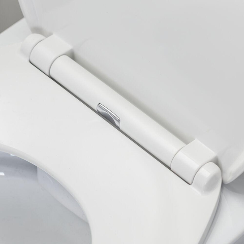 Tiger Blade toiletzitting - 37.2x44.7cm - rond - softclose - quick release - glans wit SW877138