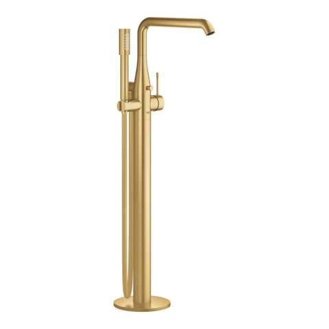 Grohe Essence New Afbouwdeel vrijstaande badkraan - omstel - draaibare uitloop 27.7cm - handdouche - doucheslang - brushed cool sunrise (goud) SW98813