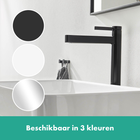 Hansgrohe Finoris 1 greeps wastafelkraan - 260 met afvoerplug - mat zwart SW651283