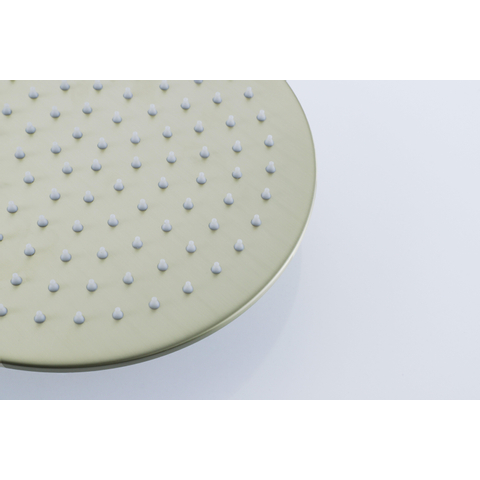 Fortifura Calvi Pommeau de douche 25cm rond 6mm Laiton brossé SW720555