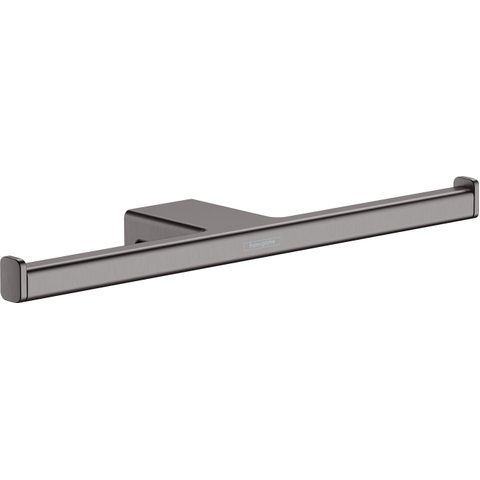 Hansgrohe AddStoris Q closetrolhouder dubbel - geborsteld zwart chroom (antraciet) SW651209