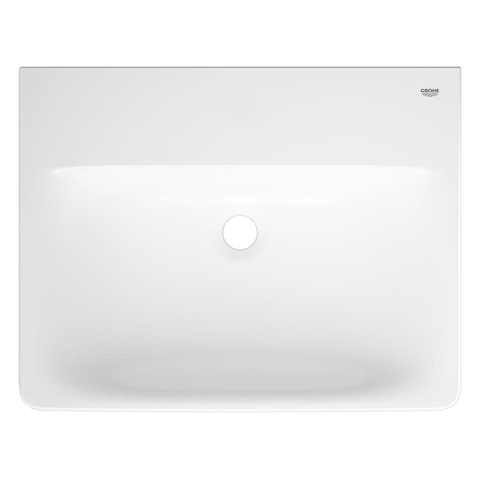 Grohe Euro Ceramic Wastafel - vrijhangend - 60x 47cm - zonder kraangat - zonder overloop - exclusief wandbevestiging - alpine wit SW1234873
