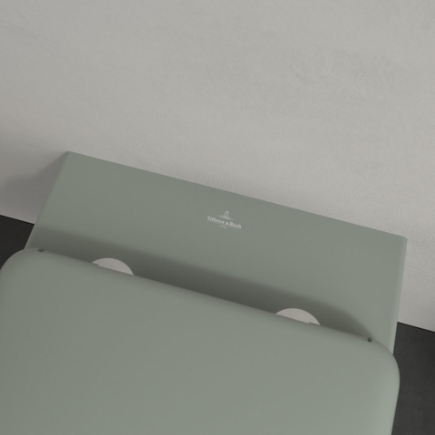 Villeroy & Boch Antao wandcloset - diepspoel - zonder spoelrand - met TwistFlush CeramicPlus - Morning Green (mat groen) SW917881