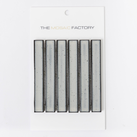 ÉCHANTILLON The Mosaic Factory Sevilla carreau mosaïque 2x14.5x0.8cm pour mur kitkat finger Céramique gris clair SW862228