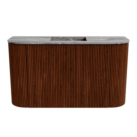 Mondiaz JOYA-DLUX 73.2cm toiletmeubel - ronding links en rechts kleur Ruby - Wastafel FAYE positie Midden Zonder kraangat kleur Sombra. SW1425714